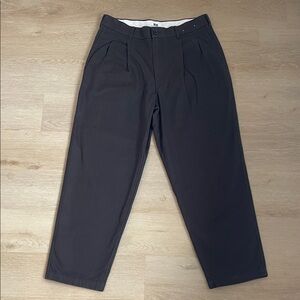 Uniqlo U Wide Pleated Lemaire Chocolate Brown 33 Chinos